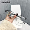 2204 New K9085 Influencer Picks Anti-Blue Light Glasses Men's K-Style Trendy Tr Eyebrow Frame Myopia Glasses Frame