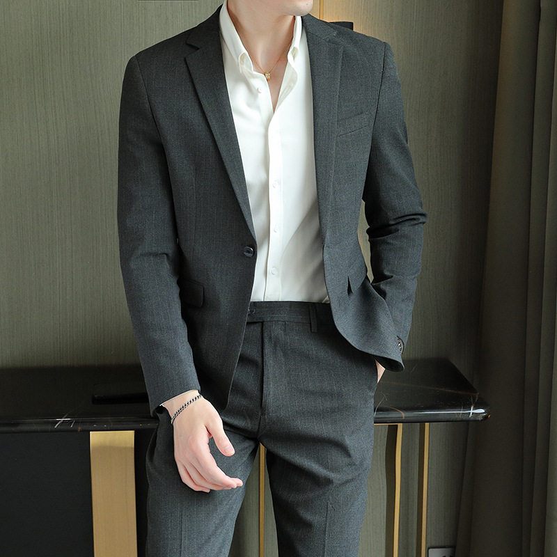 スーツスーツメンズフォーシーズンハイエンドライトビジネスワー...