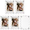 Cross-Border Double-Sided Magnetic Acrylic Photo Frame Transparent Wavy Photo Frame Home Acrylic Photo Frame Manufacturer Wholesale