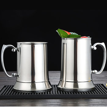 304 Stainless Steel Double Layer Goblet of Fire Bar Bartender Cocktail Glass Beer Pull Fire Cup Mug Cocktail