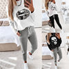 (Suit) 2020 European and American New Style High-Neck Long Pants Casual Two-Piece Set Autumn and Winter Sweatshirt for Women Ys2455 Fashionable Casual