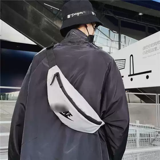 Trendy Brand Outdoor Waterproof Waist Bag Men's Running Sports Chest Bag Women's Shoulder Bag Korean-style Multi-functional Crossbody Small Bag Trendy