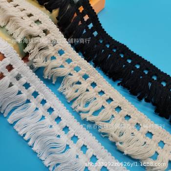 Factory direct supply national modern style with mouth flower whisker tassel lace clothing tablecloth carpet curtain accessories