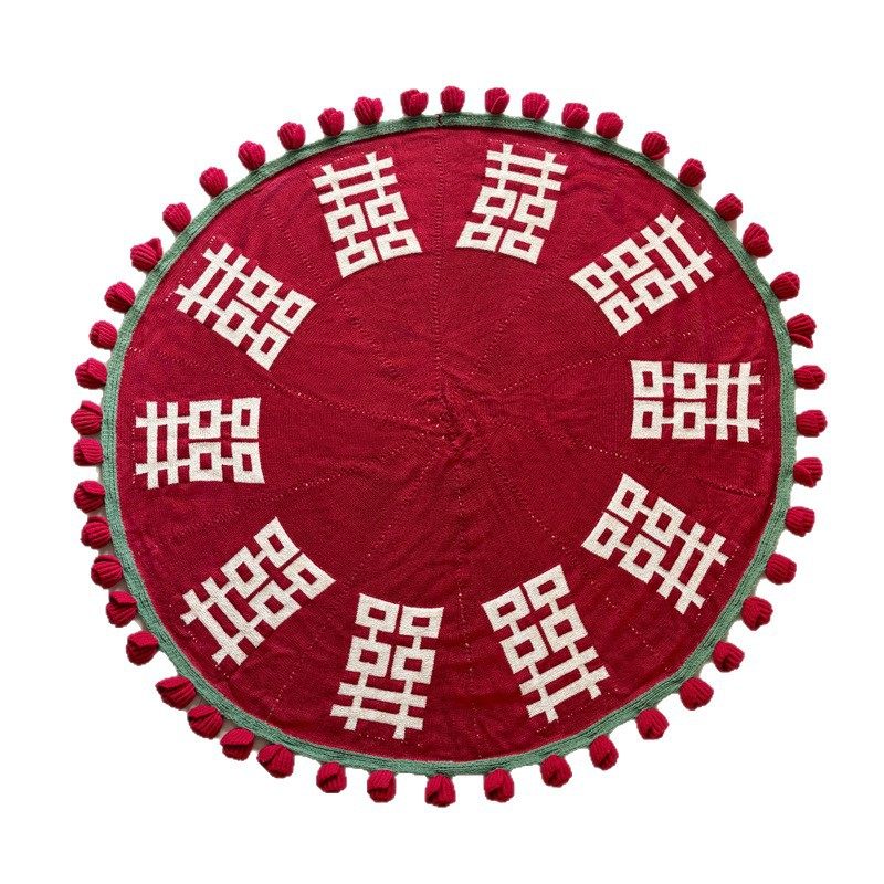 New Style Rose Bouquet Knitted Blanket Wedding Engagement Gift Blanket Shawl Blanket Casual Design Blanket