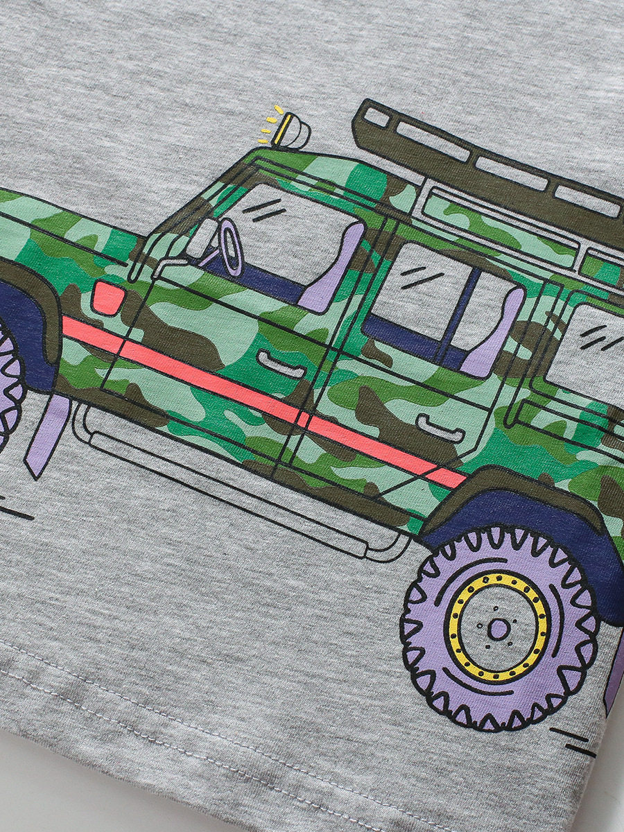 Boys' Set, Summer Cool Kids' Outfit, Shorts & Short-sleeve 2-piece Set