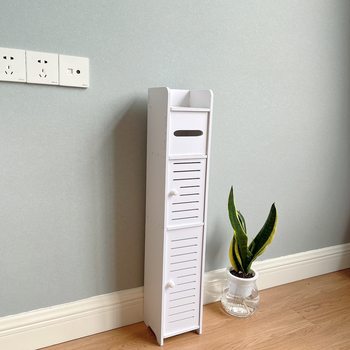 Toilet side cabinet side cabinet shelf bathroom floor locker gap storage cabinet manufacturer