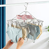 Square Sock Clip Stainless Steel Hanger Clip Style for Drying Socks, Household Multi-Head Clothes Hanger 20/40/60