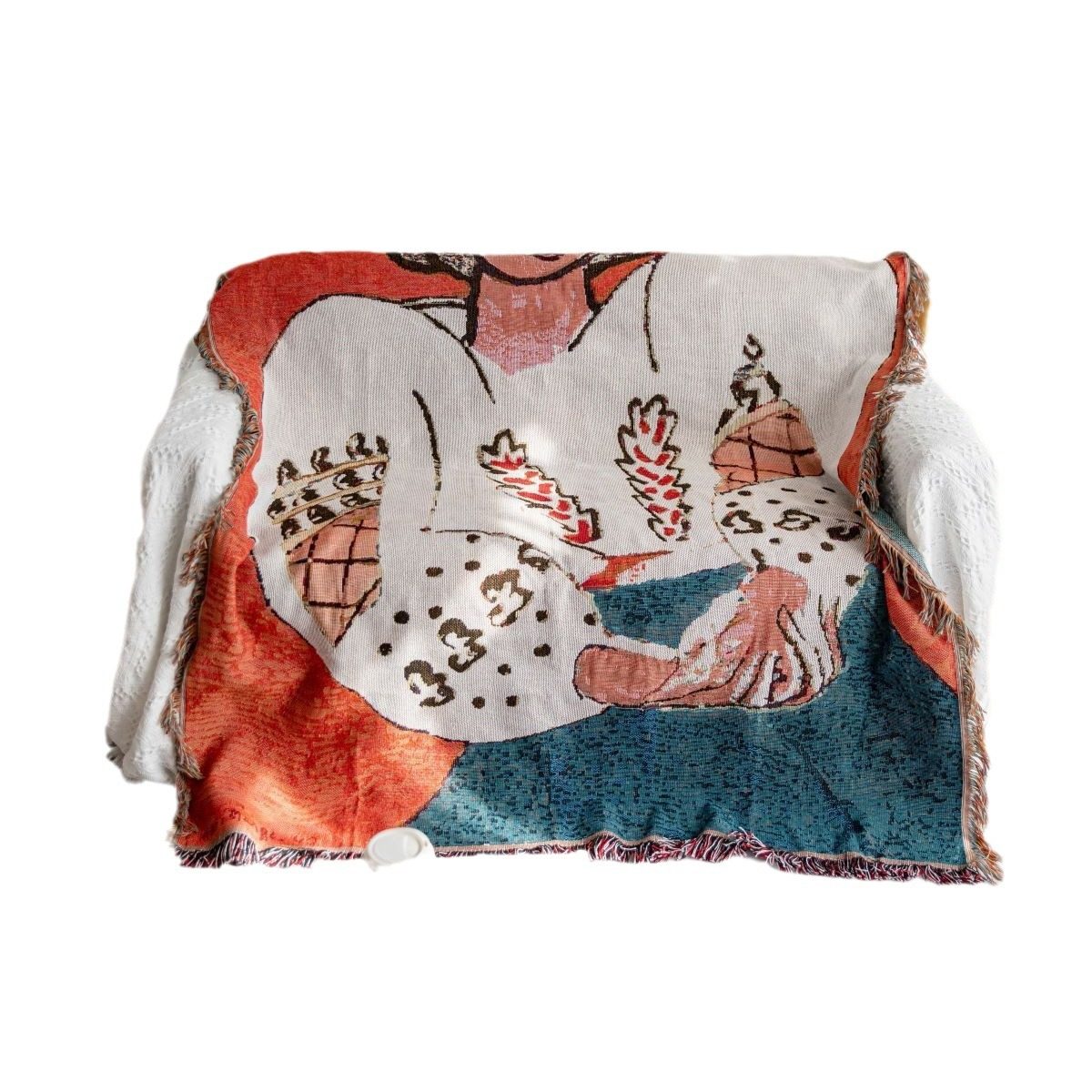 Cross-Border Foreign Trade Independent Station Amazon Jacquard Decorative Tapestry Cotton Blanket Office Sofa Cover Blanket Factory Ready Stock