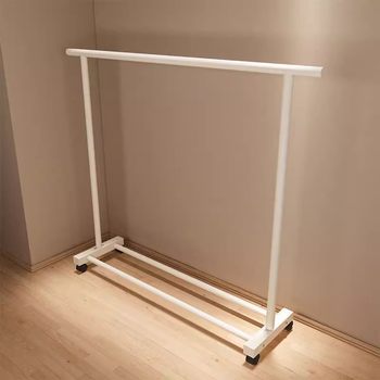 Floor-Standing Household Balcony Hanging Rod Clothes Drying Rack Simple Indoor Bedroom Coat Rack