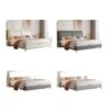 Italian Light Luxury Bed Modern Minimalist 1.8m Double Bed Master Bedroom Home 1.5m Leather Art Bed Storage Wedding Bed