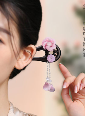 盘发头饰中国风手工发簪