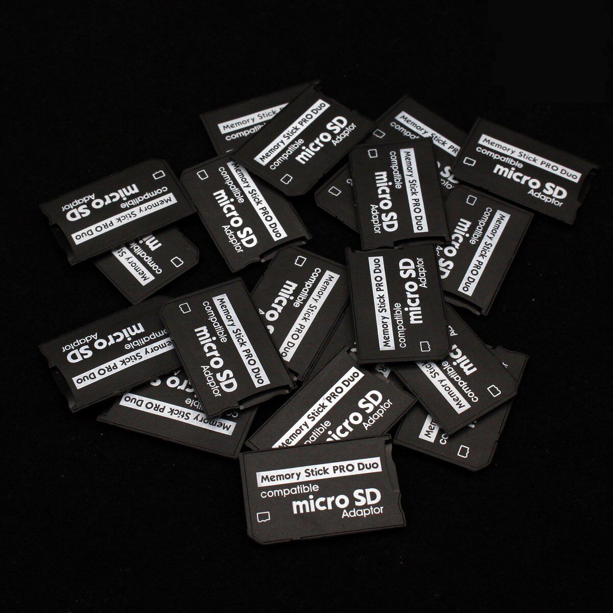 Factory Psp Memory Stick Card Holder Tf to Ms Single Card Holder Adapter Vest Card Reader Single and Double Card Tray Adapter