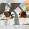 Creative Snail Coaster Insulation Pad, Solid Wood Pot Holder Coaster, Super Cute Desktop Decoration Ornaments, Heart-Warming Gifts