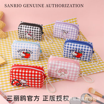 Sanrio Bag Officially Licensed Cute Storage Makeup Bag for Girls Hellokitty Makeup Bag Large Capacity