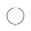 04 black Agate Pearl White Gold