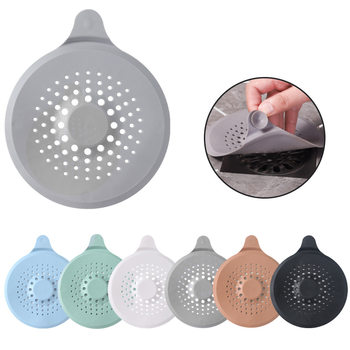 Sink anti-clogging silicone floor drain cover bathroom drain hair anti-clogging filter sewer filter