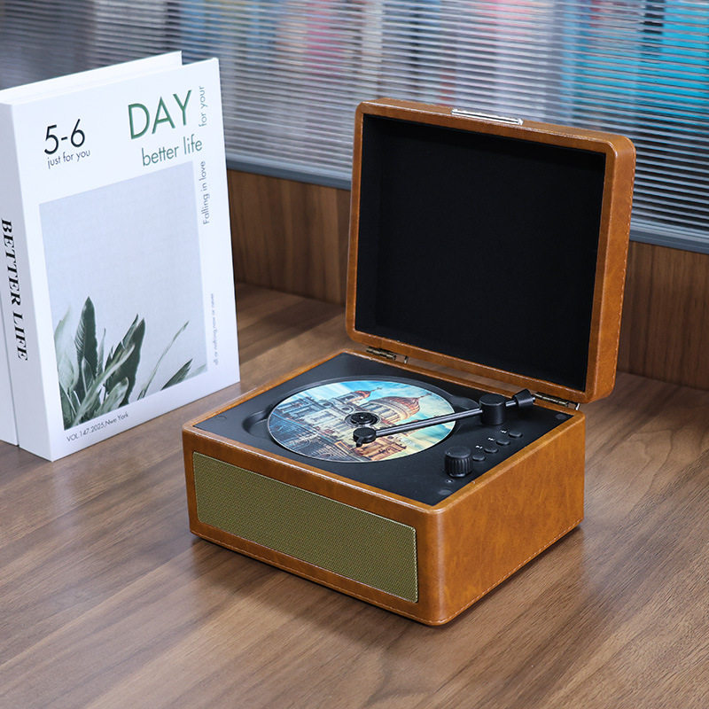 Cross-Border Cd Player Retro Bluetooth Multi-Function U Disk Tf Sound Quality Audio Portable Disc Mini Gift