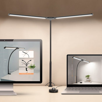 Desk Lamp Double-Headed Clip Lamp Led Learning Work Lamp Computer Lighting Damping Switch Desktop Lamp National Aa Level Illumination