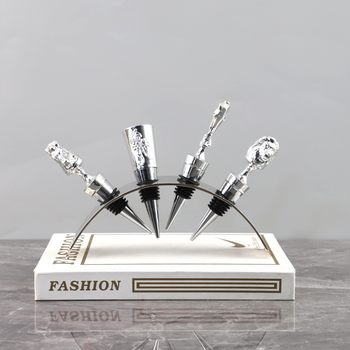 Nordic Creative High-end Metal Animal Wine Red Wine Cork Cork Ornaments Hotel Bar Restaurant Home Accessories