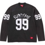 FW25 весенне-осенний костюм SUP с надписью № 99, с принтом, с круглым вырезом, тонкий, с длинными рукавами, в стиле wasteland, черный, белый