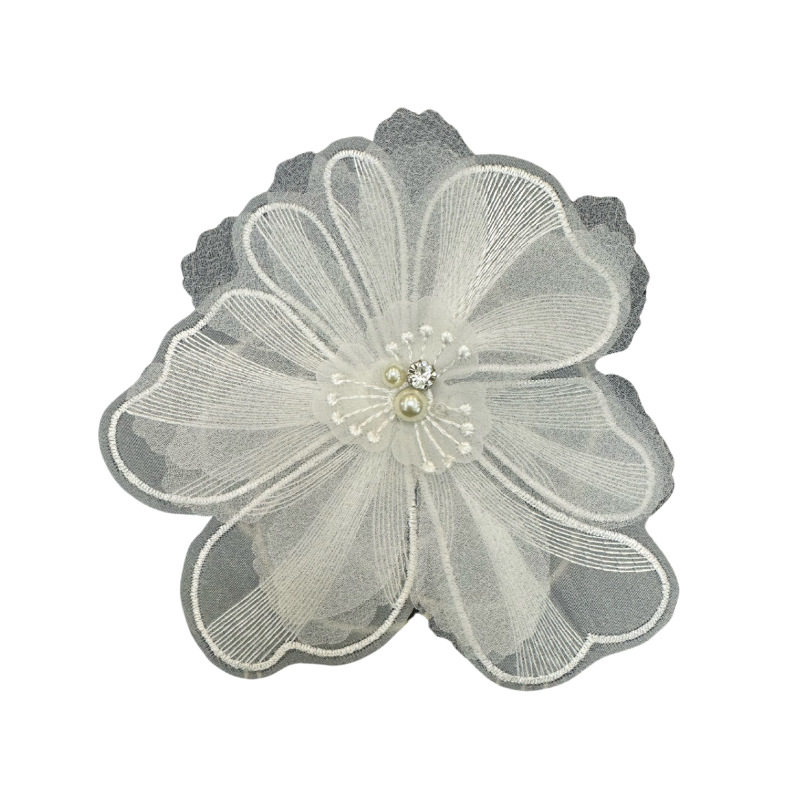 Three-Dimensional Heavy Lace Embroider Lace Fashion Patch Decorative Petal Dress Wedding Dress Accessories Accessories