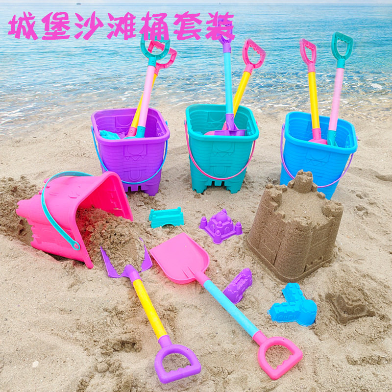 沙滩玩具套装儿童海边沙滩玩具挖沙戏水工具沙滩桶铲子厂家批发
