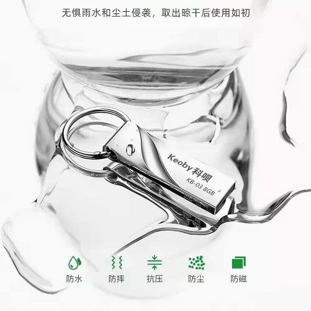 High-Speed USB flash disk 32g/64g/128g/256G Computer mobile phone dual-use student office metal universal car USB flash disk