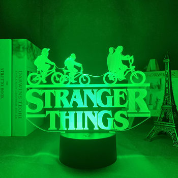 Film and TV peripheral acrylic 3D night light strange story phone booth USB battery colorful touch remote control