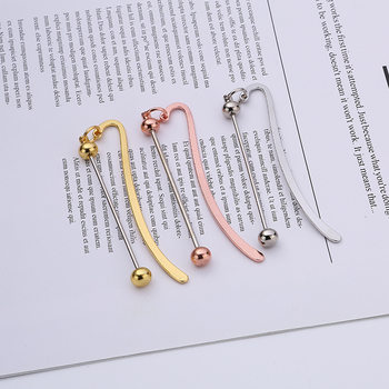 Creative DIY Metal Beaded Bookmark Cartoon Children Middle School Student Book Clip Cute Student Gift Bookmark Pendant