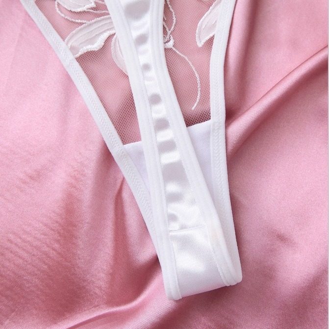 Europe and the United States small fresh flower embroidery sexy underwear sexy bra Amazon sexy suit ladies 23171