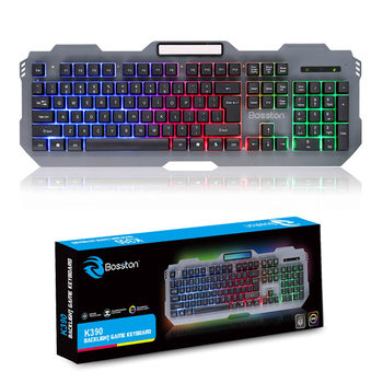 Factory Direct wired game luminous iron keyboard cross-border e-commerce direct supply