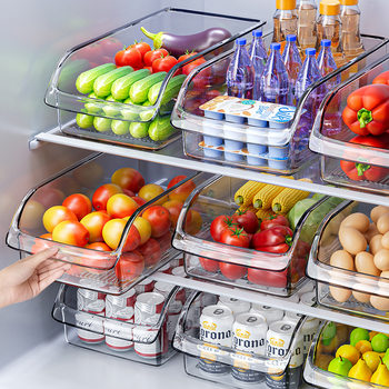 Refrigerator Storage Box, Thickened Kitchen Drawer, Egg, Fruit and Vegetable Organizer, Storage Box