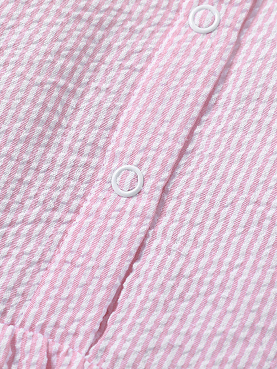 Girls' Dress, New Summer Kids' Dress, Woven Short-sleeve Girls' Dress