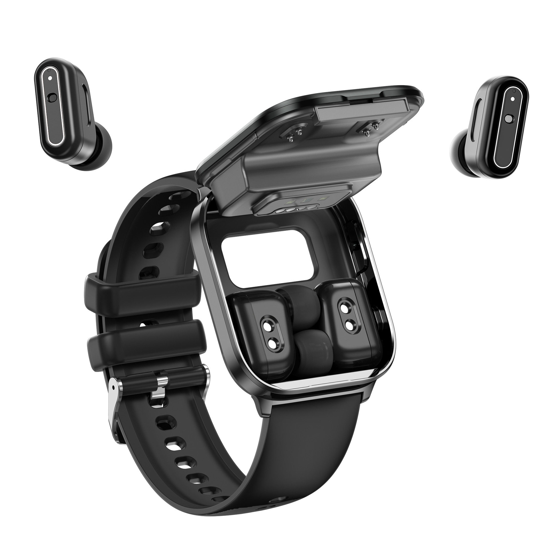 X9 Bluetooth Headset Call Smart Watch 2-in -1 TWS Headset Heart Rate Blood Oxygen Exercise FlowFit