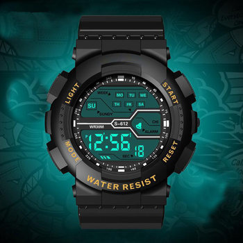 Cross-Border Outdoor Multi-Functional Anti-Fall King Kong Electronic Men's and Women's Electronic Watch Luminous Sports Waterproof Student Electronic Watch
