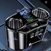 New Car Phone Charger Super Fast Charging Adapter One-To-Three Bluetooth Player Fm Transmitter for Car