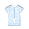 Baby Jumpsuit summer thin men's and women's short-sleeved closed crotch romper newborn clothes summer pajamas