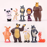 Новый мультфильм "Прилив", играющий с Мартой и медведем, ручной офисный мальчик Миша, модель большого бурого медведя, украшение для выпечки торта