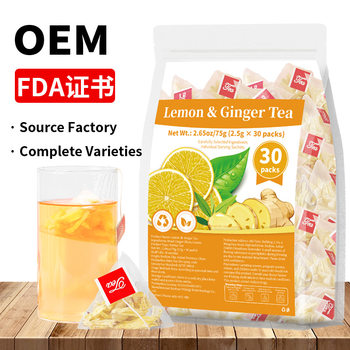 Lemon & Ginger Tea Cross-Border Product Lemon Ginger Tea Amazon Hot Model Oem Non-Domestic Sales