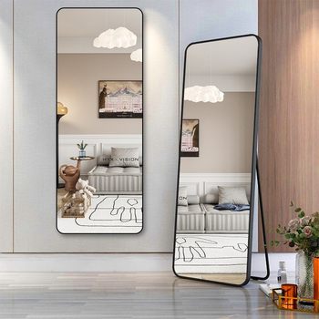 Factory Direct Delivery Full-Length Floor-Standing Dressing Mirror for Home Bedroom, Trendy Ins-Style Fitting Mirror, Wall-Mounted Large Mirror