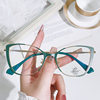 Anti-blue Light Retro Cat's Eye Glasses Frame New All-match European and American Metal Fashionable Glasses Frame Premium Sense