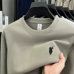 Cross-Border Heavyweight 550g Embroidered Men's Sweatshirt 2025 Autumn and Winter New Round Neck Casual Base Long-Sleeve Sweatshirt for Men