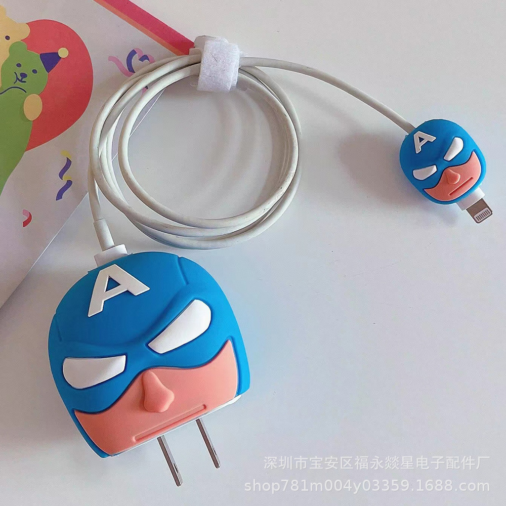 数据线保护套适用苹果充电器保护套芭芘充电头保护套充电线保护套