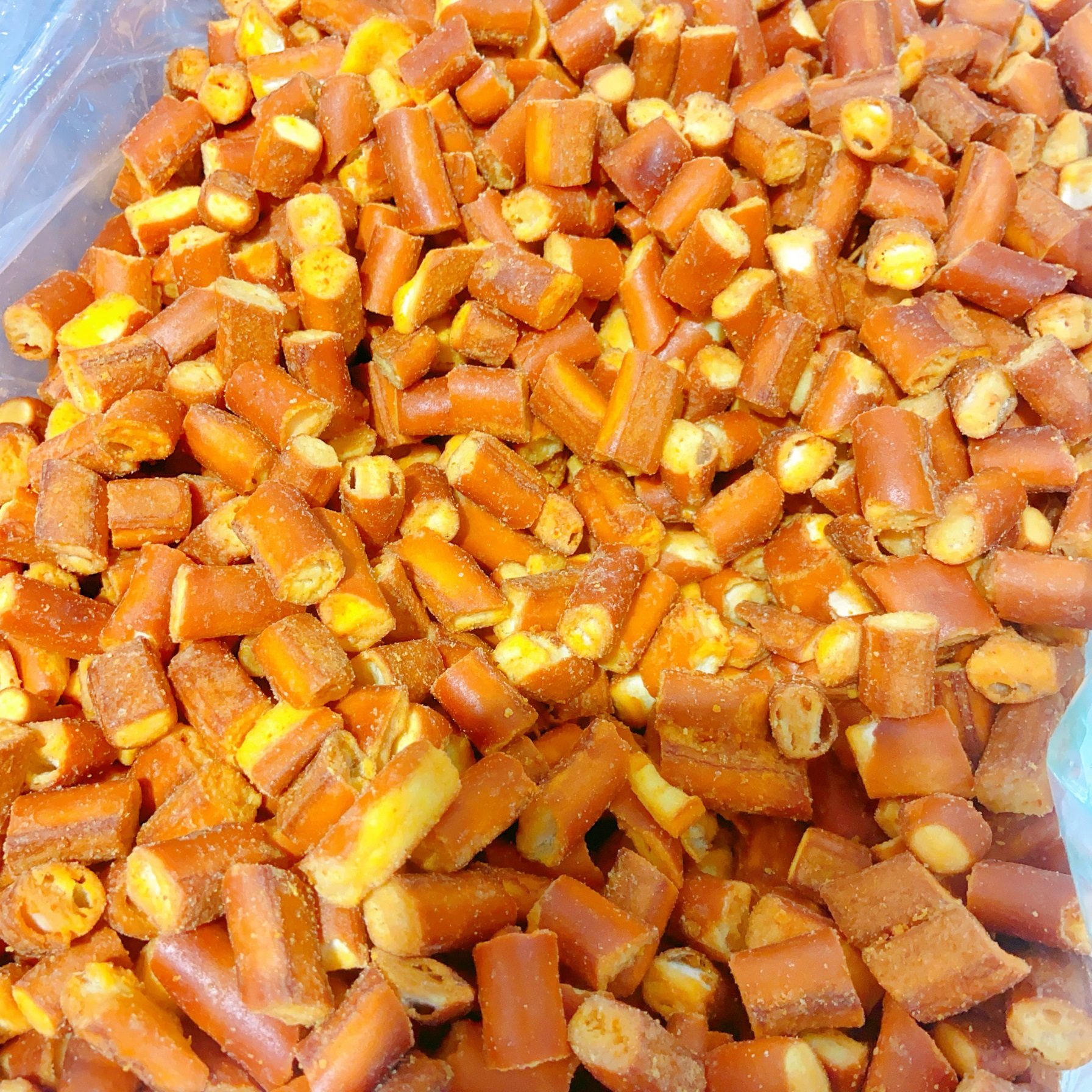 Thick and Crispy Sourdough Baguette Slices with Sea Salt Caramel and Egg Yolk Flavor, Baked Crispy Bread in a Box for Bulk Packaging