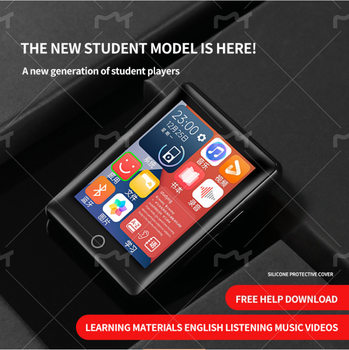 Metal Bluetooth Full Screen Mp3 Walkman Student Version Portable Mp4 Full Touch Screen Digital Music Player P5