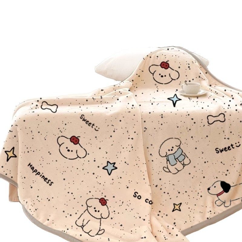 Sx Office Nap Blanket Winter Thickeneded Flannel Multifunctional Towel Quilt Air-Conditioned Small Blanket Lunch Break Shawl