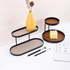 Creative Ins-style Iron Multi-layer Storage Rack Porch Ornaments Display Plate Aromatherapy Cosmetics Desktop Storage Rack