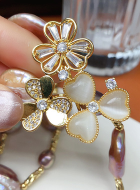 异形紫色巴洛克淡水珍珠项链女百搭长款配旗袍天然淡水珍珠毛衣链