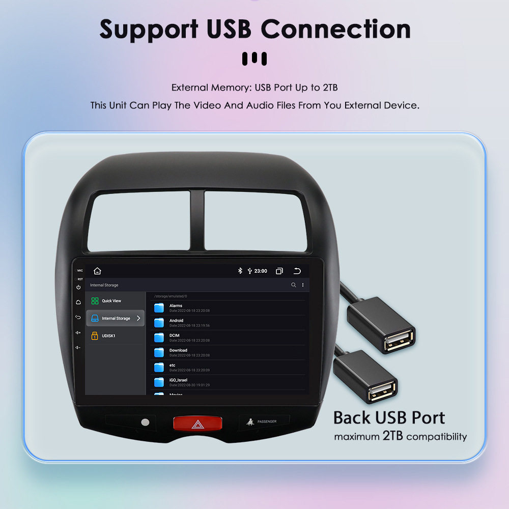 10inch Suitable for Mitsubishi Jinxuan Android Large Screen Car Mp5 Player Gps Navigation Reversing Image All-In-One Machine