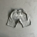 002 shorts/white printed gray